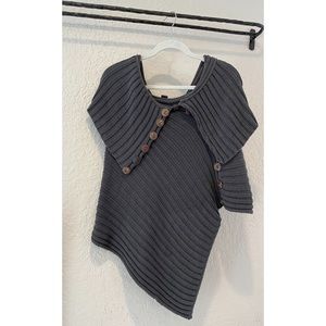 Anthropologie Pure Handknit Cape